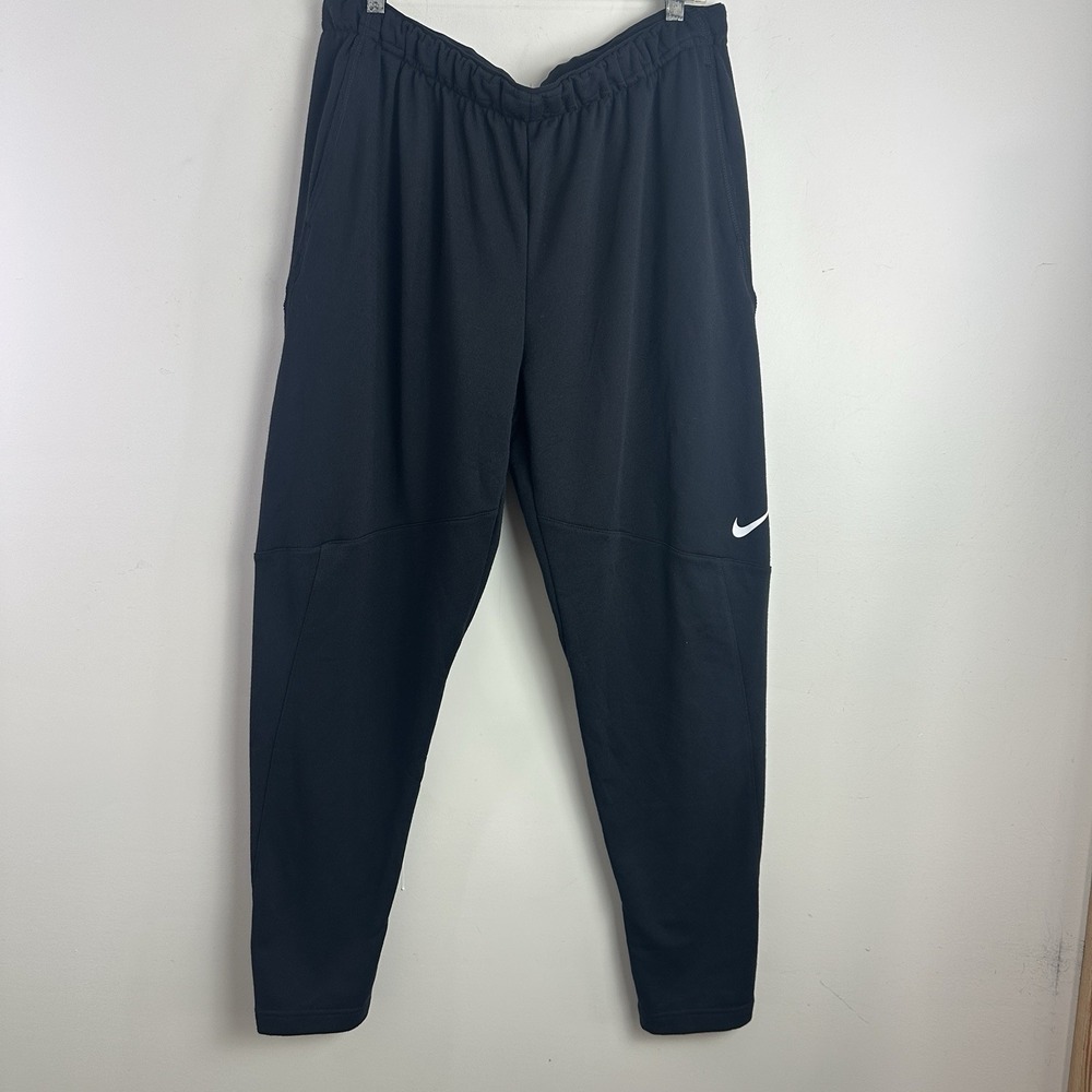 Nike Mens Solid Soft Sportswear Club Fleece Joggers Black Size XL Lounge Tapered